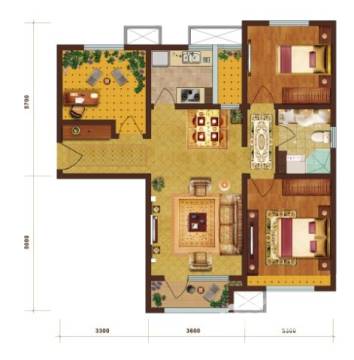 涿州鸿坤理想湾户型图-房型图-平面图-吉屋网