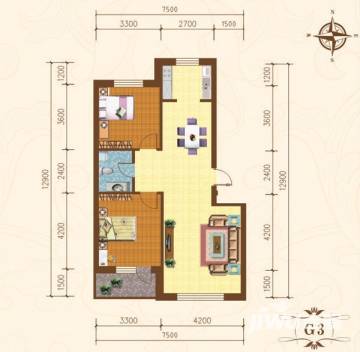 营口红旗家园户型图,房型图,平面图,小区楼盘户型