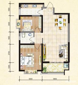 咸阳书香河畔山河砚户型图-房型图-平面图-吉屋网