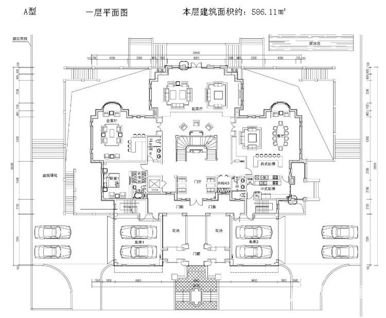 株洲星合湘水湾晋合湘水湾户型图 586.11㎡户型图___.