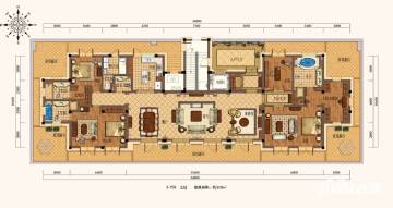 九龙仓碧玺户型图 5号楼七层 310㎡