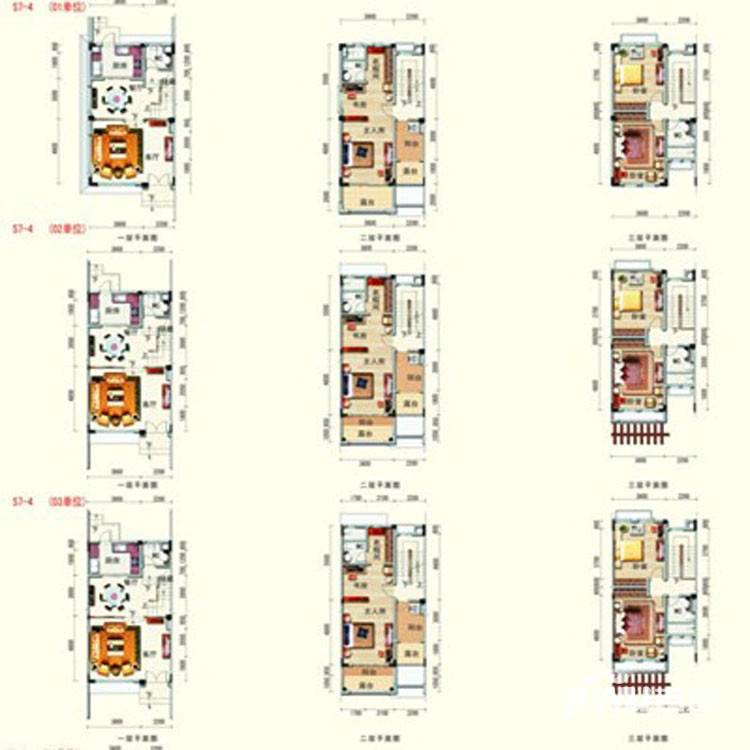 随州碧桂园户型图 s7-4户型 3室2厅2卫 182.82㎡