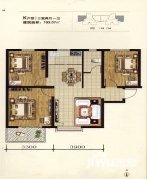 沧州建工凤凰城户型图-房型图-平面图-吉屋网