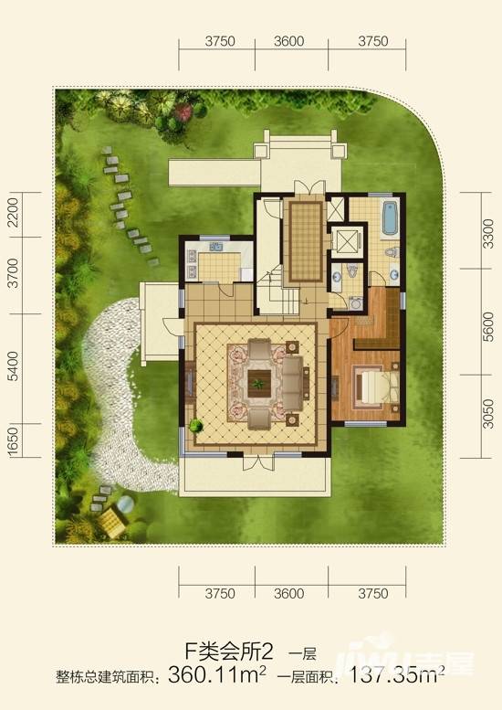 青建白鹭洲户型图 f1独栋