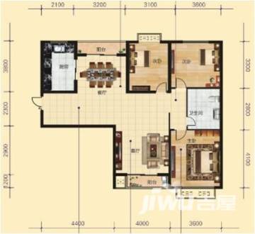 渭南恒天首府户型图-房型图-平面图-吉屋网