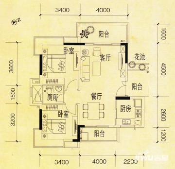 广州人盛巴厘天地户型图-房型图-平面图-吉屋网