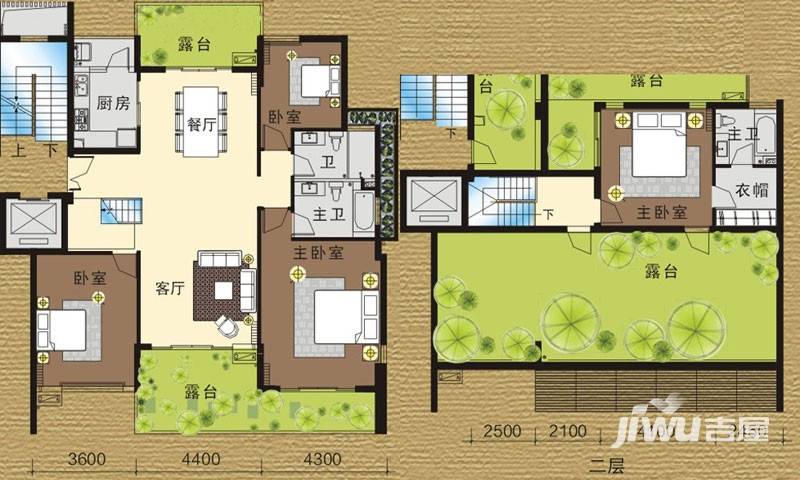 颐和盛世颐和盛世户型图 双拼别墅j2户型图|颐和盛世4房3厅3卫户型图