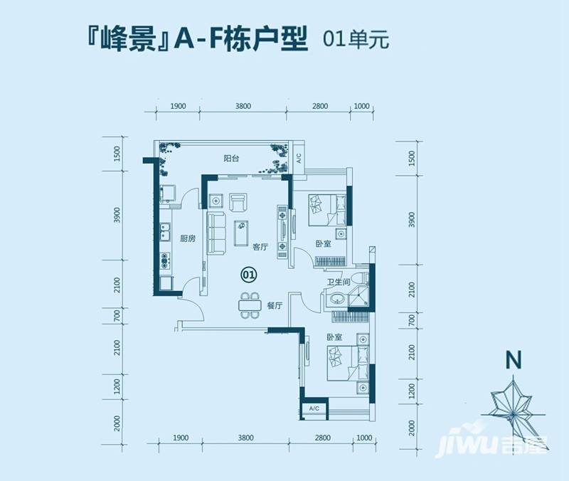 合生湖山国际维也纳山林2期b型户型图|合生湖山国际户型图_增城合生