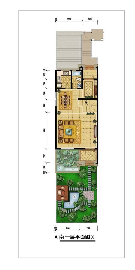 沈阳三盛颐景御园三盛颐景御园户型图 a北入户一层图
