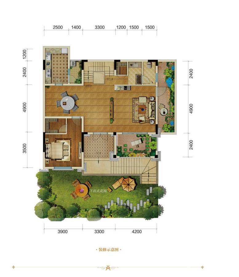 光华安纳溪湖光华安纳溪湖户型图 叠拼户型1 叠拼户型1 (5张)