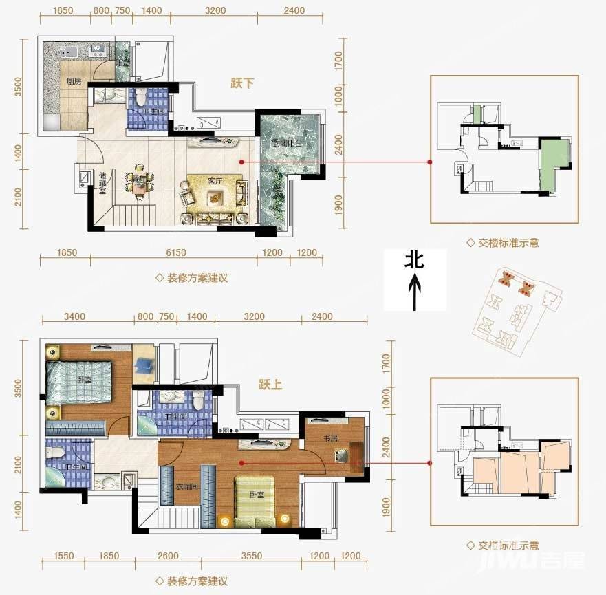 保利观澜保利观澜户型图 n1户型 4/5号楼 标准层