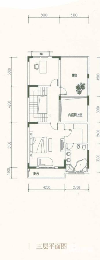融科橡树澜湾融科橡树澜湾户型图 三层平面图