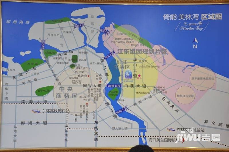 倚能美林湾周边及交通图海口海口美兰区倚能美林湾