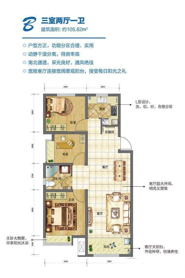 烟台海信天山郡b户型户型图_首付金额__0.0平米