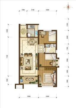 济南德润天玺户型图-房型图-平面图-吉屋网