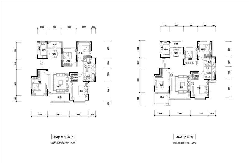 鲁能漫山香墅麓府东区洋房a户型四