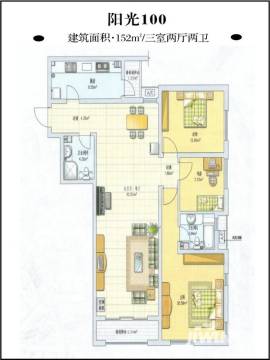 济南阳光100国际新城户型图-房型图-平面图-吉屋网