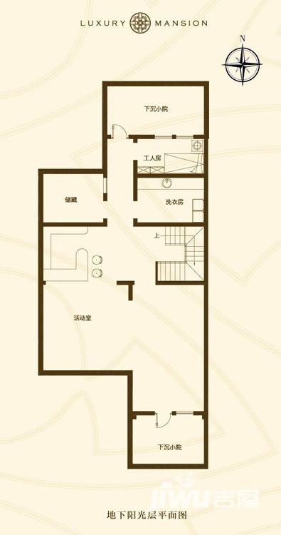 世茂茂悦府户型图 别墅a户型地下一层 271㎡