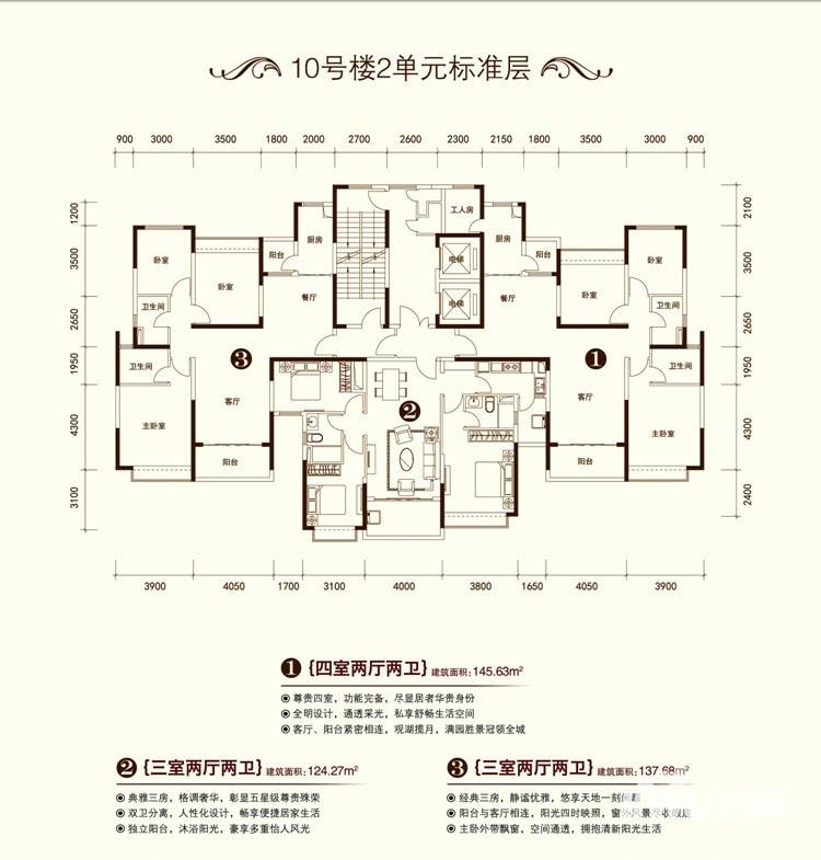 南昌恒大城南昌恒大城户型图 10号楼2单元