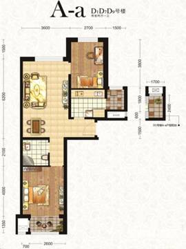 唐山南湖金地户型图-房型图-平面图-吉屋网