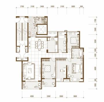 宁波环球东方港城户型图-房型图-平面图-吉屋网