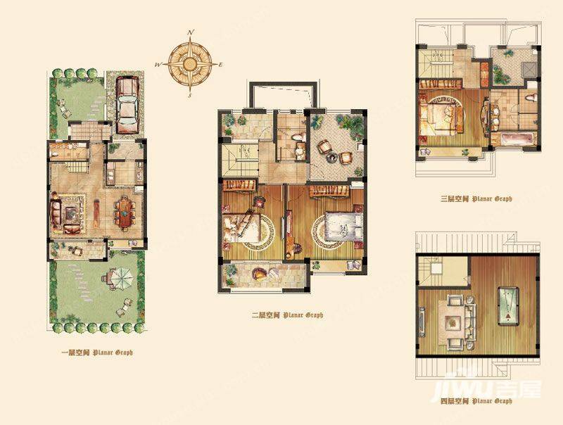 世茂龙湾户型b 建筑面积1