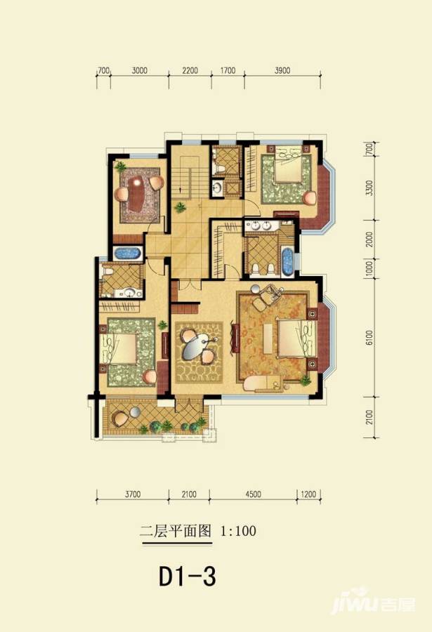 雅戈尔长岛花园户型图|雅戈尔长岛花园户型图_江北