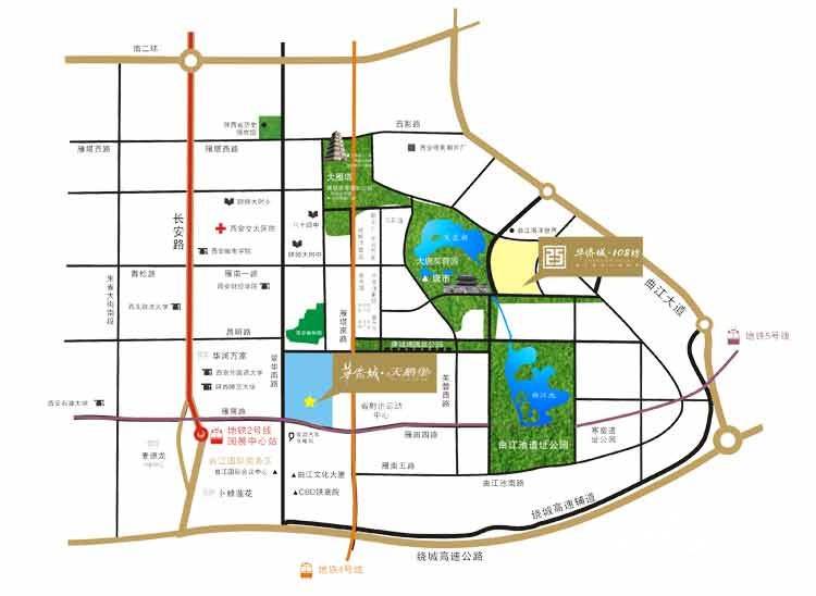 華僑城天鵝堡位置交通圖