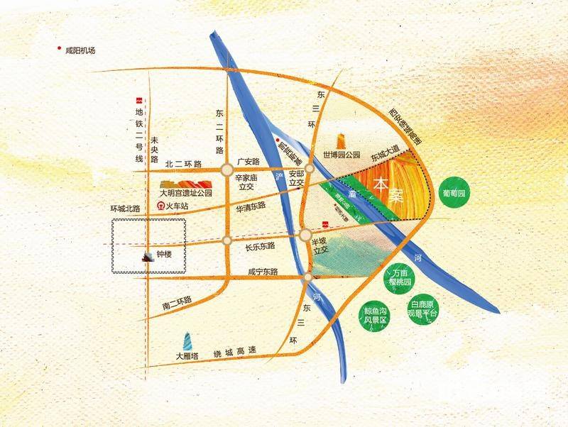 中鐵琉森水岸位置交通圖