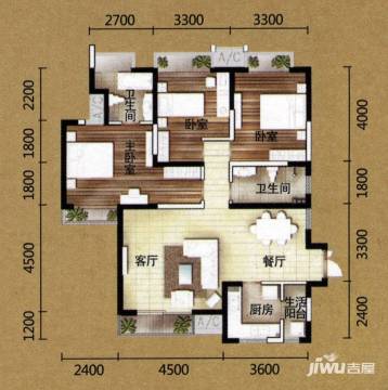 西安御锦城户型图-房型图-平面图-吉屋网