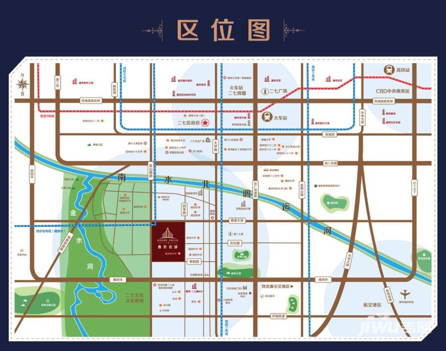 鑫苑名城位置交通图
