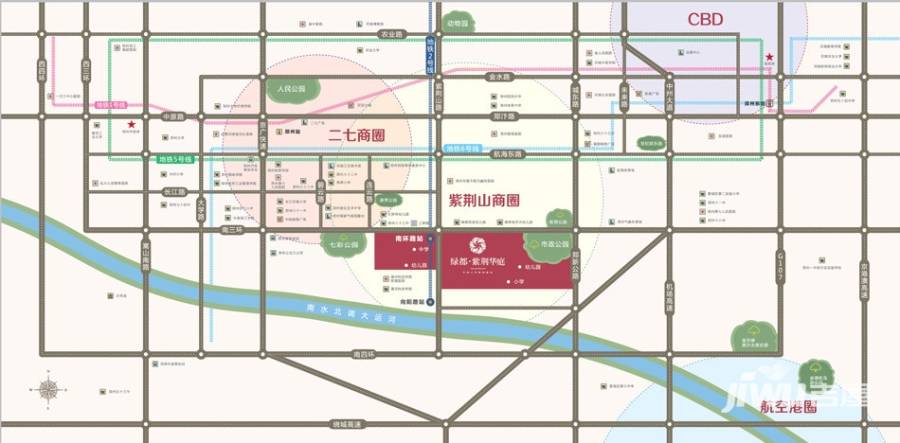 綠都紫荊華庭位置交通圖