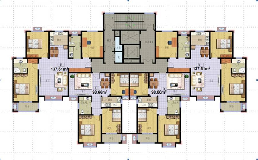 郑州华瑞紫韵城华瑞紫韵城户型图 平面图户型图_首付