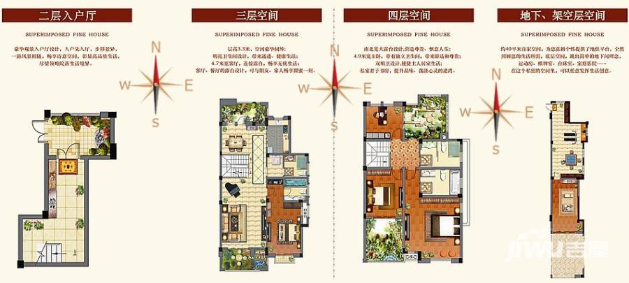 阳光龙庭户型图 阳光龙庭联排别墅户型图 225.07㎡