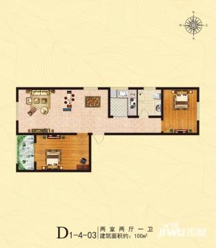 保定朝阳花园户型图-房型图-平面图-吉屋网