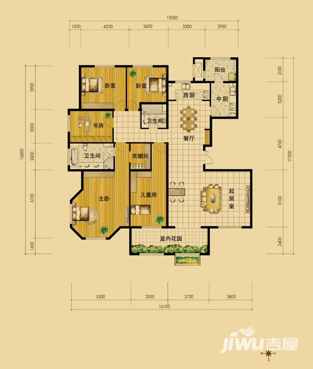 东岸国际东岸国际户型图 6#t2\"-户型 260㎡