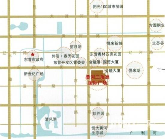 黄河三角洲国际广场位置交通图
