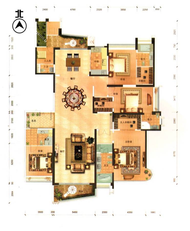 佛山乐从雅居乐花园乐从雅居乐花园户型图 7座01/02单位户型图_首付