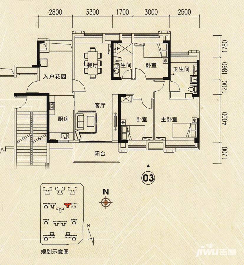 沿海馨庭沿海馨庭户型图 14座 03单元 123㎡