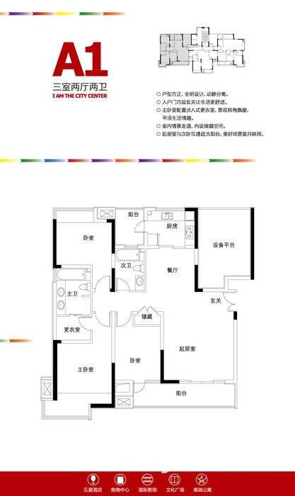 大冶雨润国际广场户型图 a1