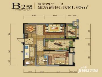 乐山恒邦紫云府户型图-房型图-平面图-吉屋网