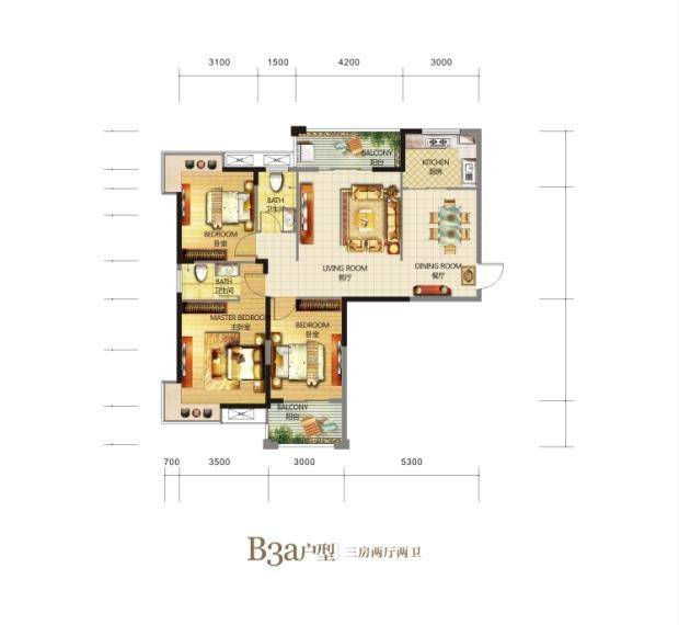 岳阳天伦国际天伦国际户型图 b3a 户型户型图_首付_32