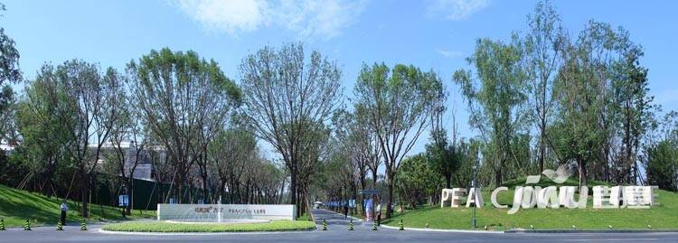 孔雀城大湖实景图图片