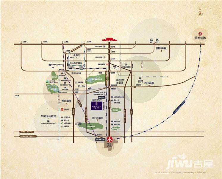 华远和墅位置交通图