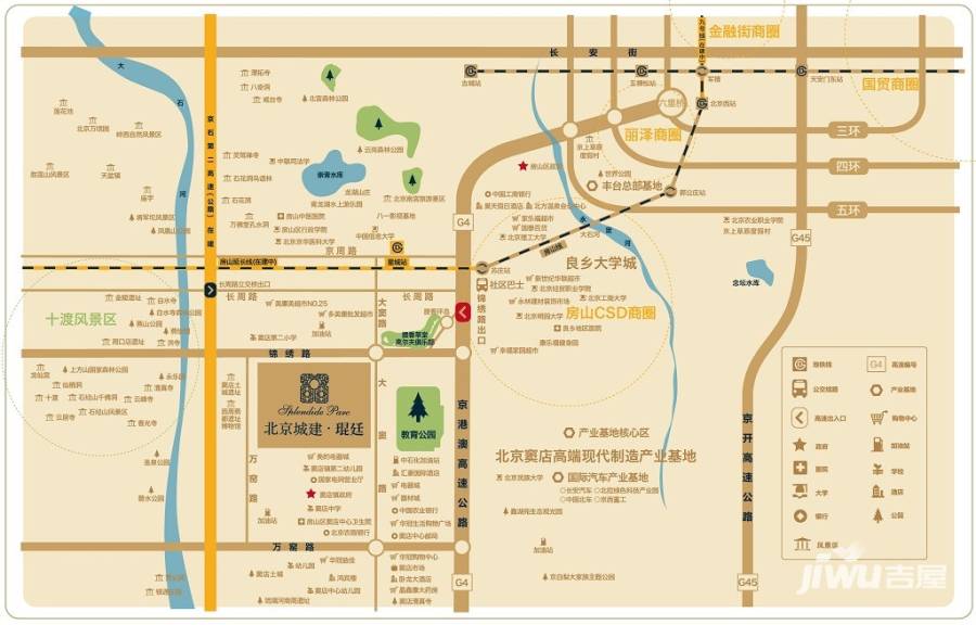 北京城建琨廷漫緹位置交通图
