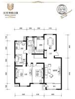 顶秀美泉小镇3室2厅2卫157㎡户型图