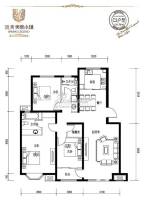 顶秀美泉小镇3室2厅2卫131㎡户型图