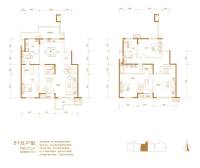 北京华侨城4室3厅3卫275㎡户型图