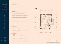 北京华侨城2室2厅1卫103㎡户型图