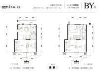 北京华侨城3室3厅3卫221㎡户型图